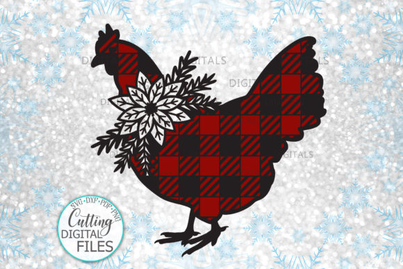 Buffalo Plaid Christmas Chicken: A Crafty Graphic Gem