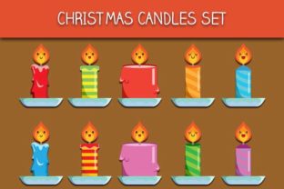 Christmas Candles Set Graphics and Illustrations Review