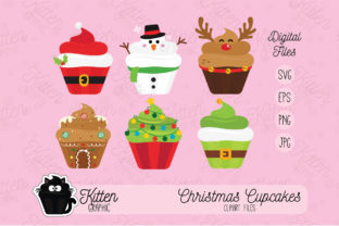 Christmas Cupcakes Set Graphics & Illustrations Review