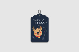 Christmas Deer Greeting Card Graphics and Illustrations
