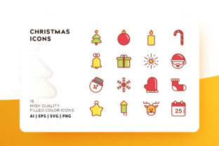 Christmas Icons Filled: Versatile Graphics for Creative Campaigns