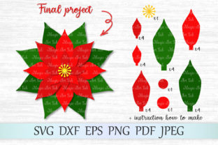 Christmas Poinsettia: A Festive Graphics Asset for Crafts