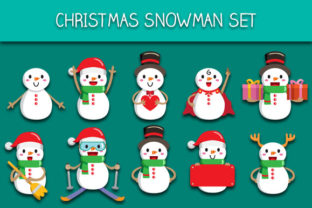 Christmas Snowman Set: Graphics & Illustrations Review