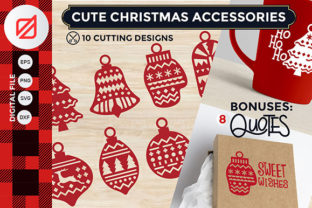 Cute Christmas Accessories Graphics & Illustrations