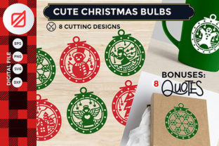Cute Christmas Bulbs Graphics and Illustrations Review