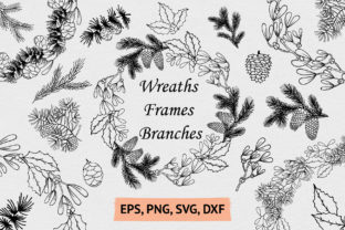 Hand Drawn Wreaths Graphics & Illustrations Review