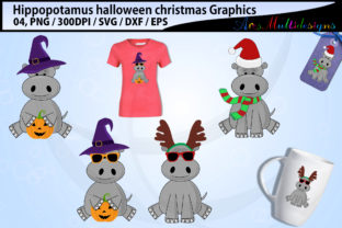 Hippopotamus Halloween & Christmas Graphics Review