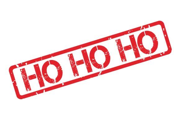 Ho Ho Ho Rubber Stamp Stencil Christmas Graphics