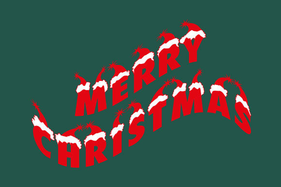 Merry Christmas with Swing and Snow: Graphics & Illustrations